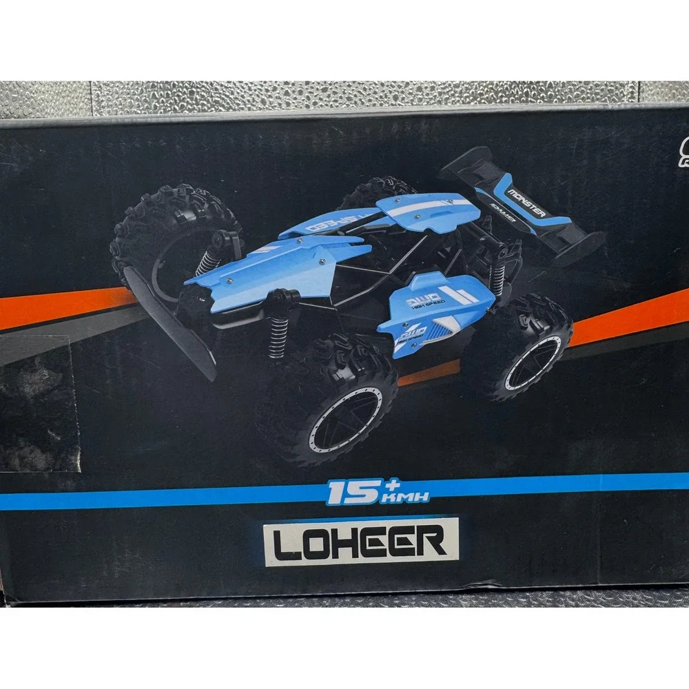 LOHEER Ready Go Race RC Car 1/18 Scale 2WD Buggy Monster Truck‎ Green Black